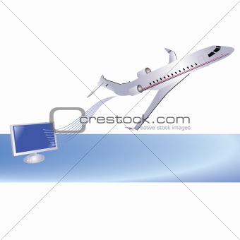 Airplane and computer