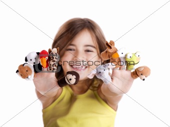 Playing with finger puppets
