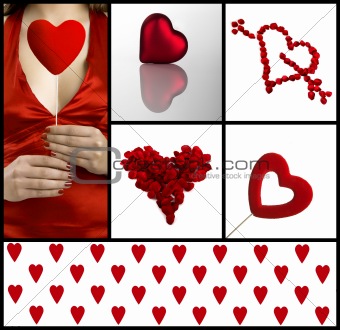 Valentine collage