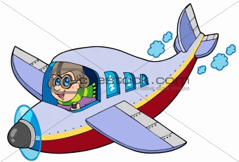 Cartoon aviator