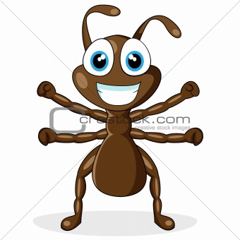 cute little brown ant