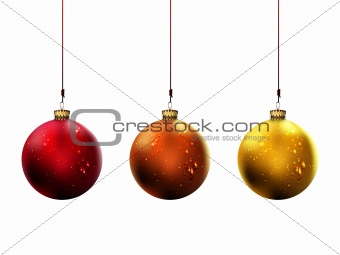 Shiny Christmas Balls | Vector Illustration