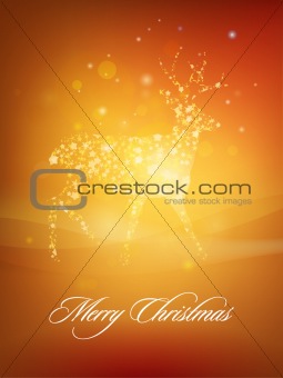 Christmas Deer greeting card design