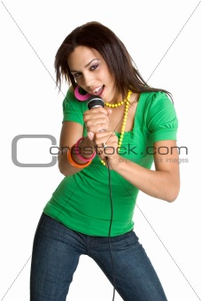 Teen Girl Singing