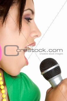 Microphone Singing Girl