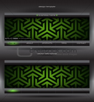 vector abstract web banner