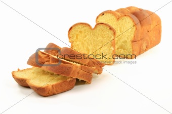 Sliced Loaf Egg Bread. 
