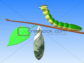 Caterpillar on twig