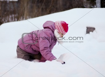 Baby At Snow