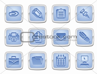 business and office icon set