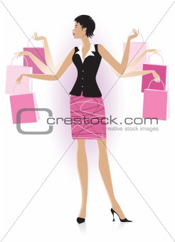 Shopping lady