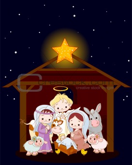 Christmas nativity scene