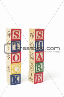 Alphabet Blocks - Stock and Share