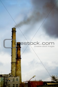 factory smokestack tube
