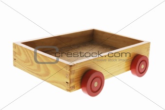 Wooden Box with Wheels