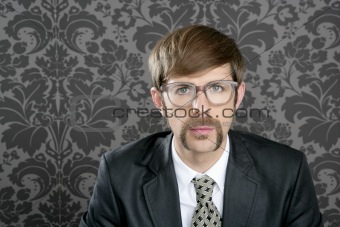 businessman nerd retro glasses  portrait