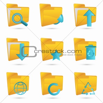 different folders icon