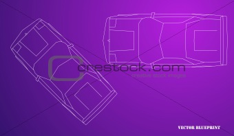 Vector Abstract Car Isolated