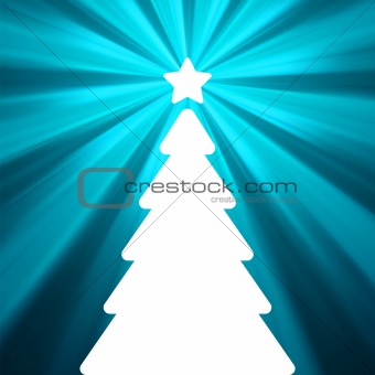 Christmas card - christmas tree. EPS 8