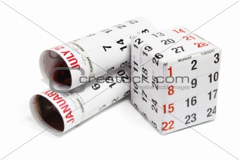 Calendar in Rolls and Box