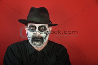 Man in scary makeup