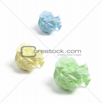 Crumpled Paper Balls