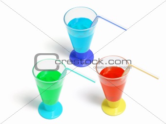 Soft Drink in Plastic Cups
