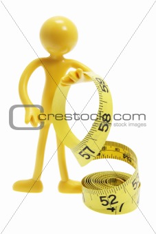 Miniature Figure with Tape Measure