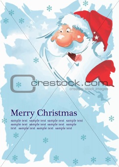 Christmas  Santa Claus With Card