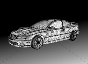 Car is designed. Vector