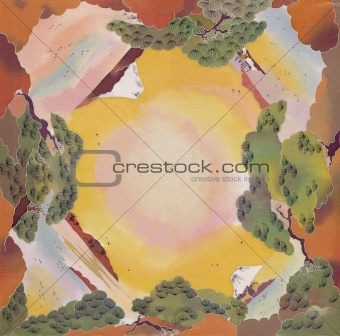 batik landscape background