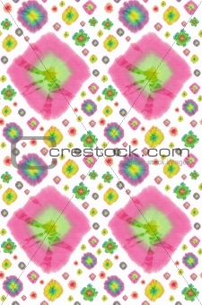 batik circles pattern background