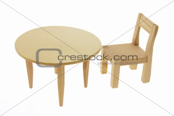 Miniature Table and Chair