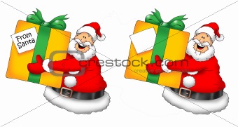 Santa with Gift