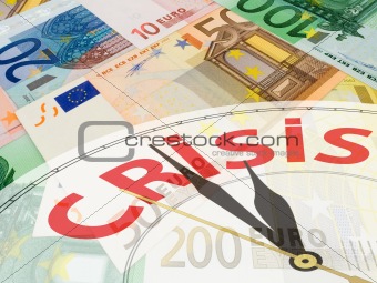 Euro currency collage