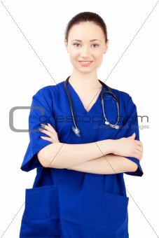 woman doctor in uniform
