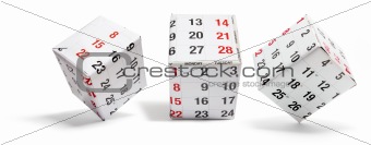 Boxes with Calendar Pages