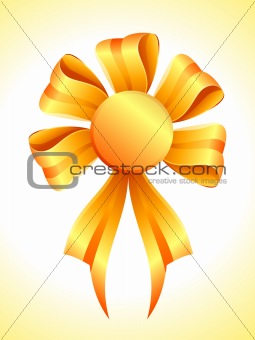 abstract golden ribbon