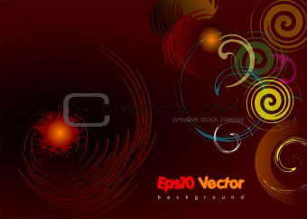 Eps 10 vector brown background