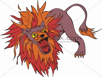 Mad lion