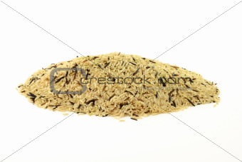 Pile Brown and Wild Rice. 