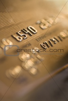 credit card close-up