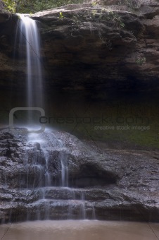 small blurred waterfall