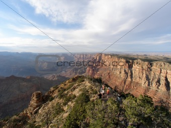 View of the Grand Canyon National park in Arizona