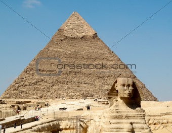 Pyramid of Khafre and the Sphinx