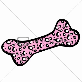 Pink Leopard Print Bone