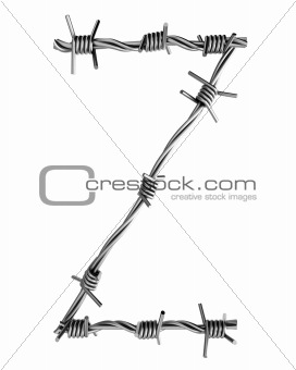 Barbed wire alphabet, Z