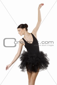 pretty ballerina in black