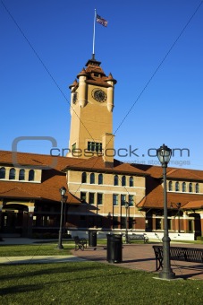 Clock tower building in Springfield 