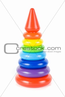 Plastic toy pyramid